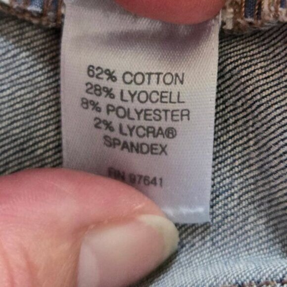 J.Jill Denim Smooth Fit Slim Ankle Jeans Petite Size 6 Blue Wash Cotton Blend - Picture 6 of 6